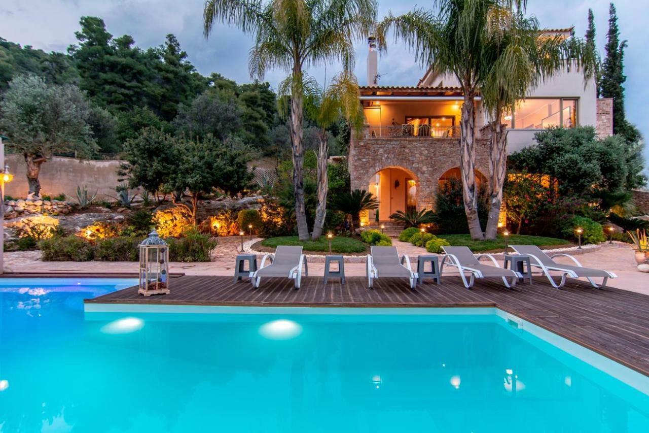 Villa Maira Luxurious With Private Swimming Pool Kórfos Eksteriør billede
